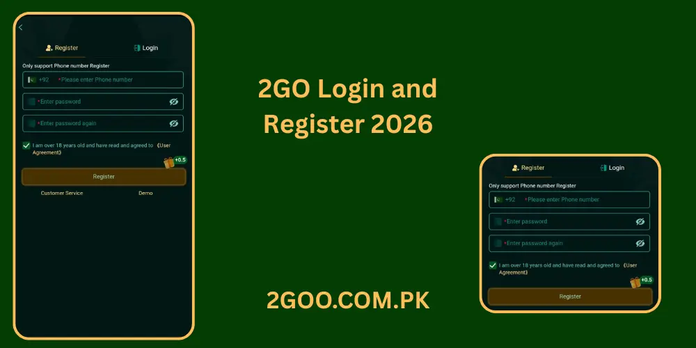 2Go Login And Register